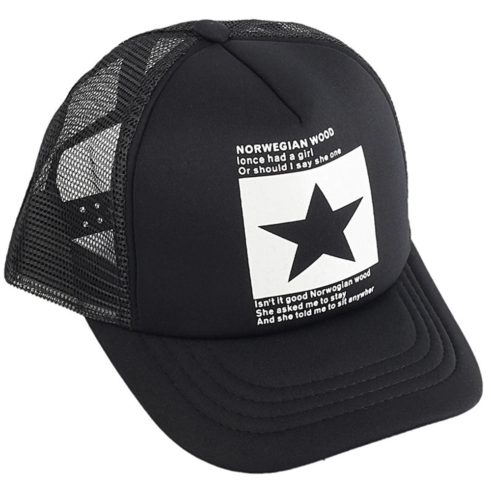 Fashion Summer Baseball Cap Snapback Mesh Trucker Hats Hip Hop Caps Cool Men Caps Female Outdoor Casual Sun Hat High Quality