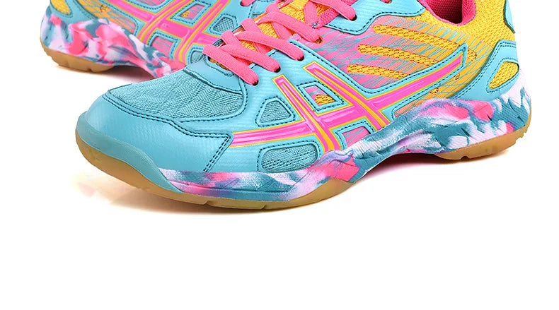 Women Men Kids Badminton Shoes Table Tennis Volleyball Sneakers Training Tennis Sports Handball Athletics Non-Slip