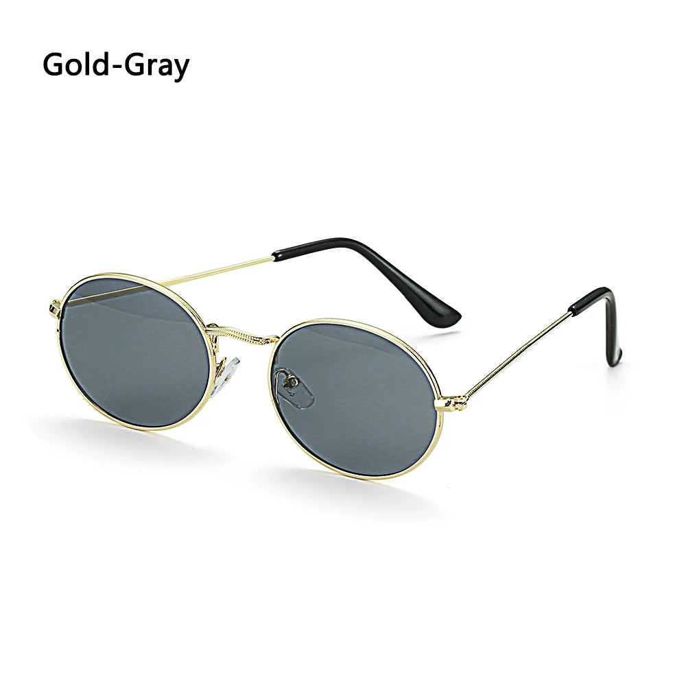 Ochelari de soare ovali pentru femei, ochelari de conducere, ochelari de soare rotunzi, aurii, mici, retro, vintage, sexy, rame de ochelari de soare, accesorii pentru ciclism