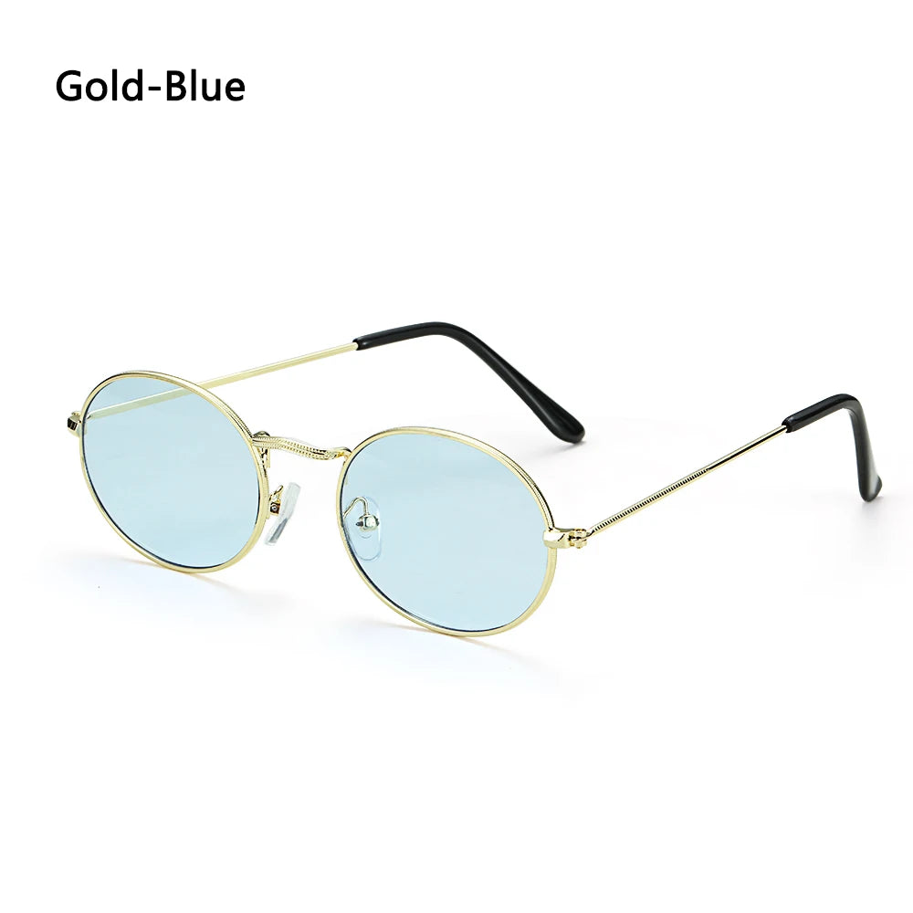 Ochelari de soare ovali pentru femei, ochelari de conducere, ochelari de soare rotunzi, aurii, mici, retro, vintage, sexy, rame de ochelari de soare, accesorii pentru ciclism