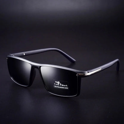 Ochelari de soare Cook Shark pentru bărbați, ochelari de soare polarizați, ochelari de condus, noi, cu protecție UV, ochelari de vedere pe timp de noapte pentru șoferi