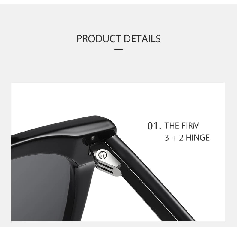 GM Korea Brand Design GENTLE Ochelari de soare pentru femei și bărbați din acetat, de calitate superioară, ochelari de soare populari cu husă originală S6305