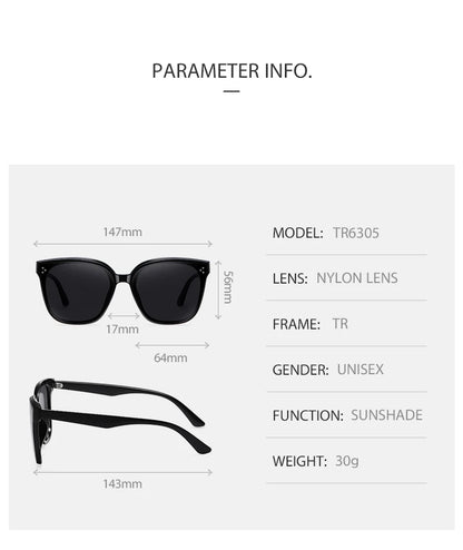 GM Korea Brand Design GENTLE Ochelari de soare pentru femei și bărbați din acetat, de calitate superioară, ochelari de soare populari cu husă originală S6305
