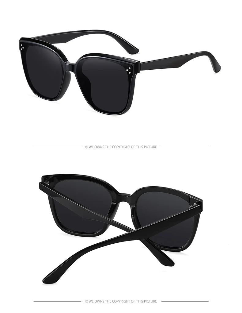 GM Korea Brand Design GENTLE Ochelari de soare pentru femei și bărbați din acetat, de calitate superioară, ochelari de soare populari cu husă originală S6305