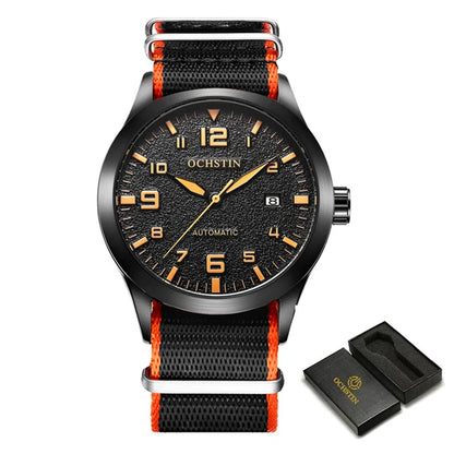 OCHSTIN Men Automatic Mechanical Watch Luxury Casual Dress Military Outdoor Sports Army Mens Wristwatches Waterproof Male Clock