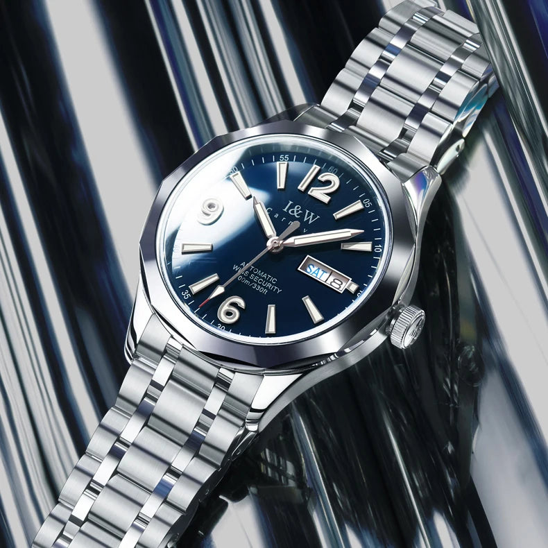 Reloj CARNIVAL Mens Tungsten Mechanical Watch Brand Luxury NH36 Automatic Movement Wristwatches for Men Waterproof Montre Homme
