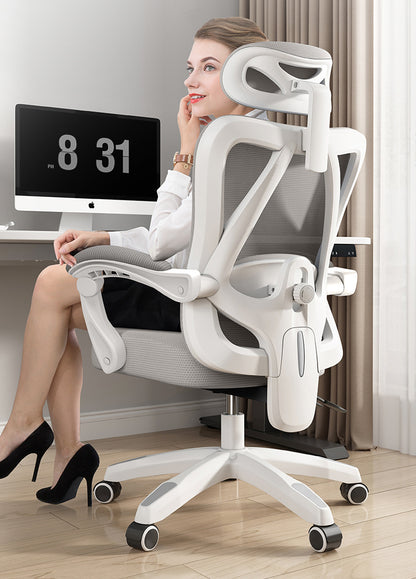 UVR Gaming Computer Chair Mesh Breathable Staff Chair Ergonomic Design Armrest Chair Sitting Comfor THome Office Chair Furniture