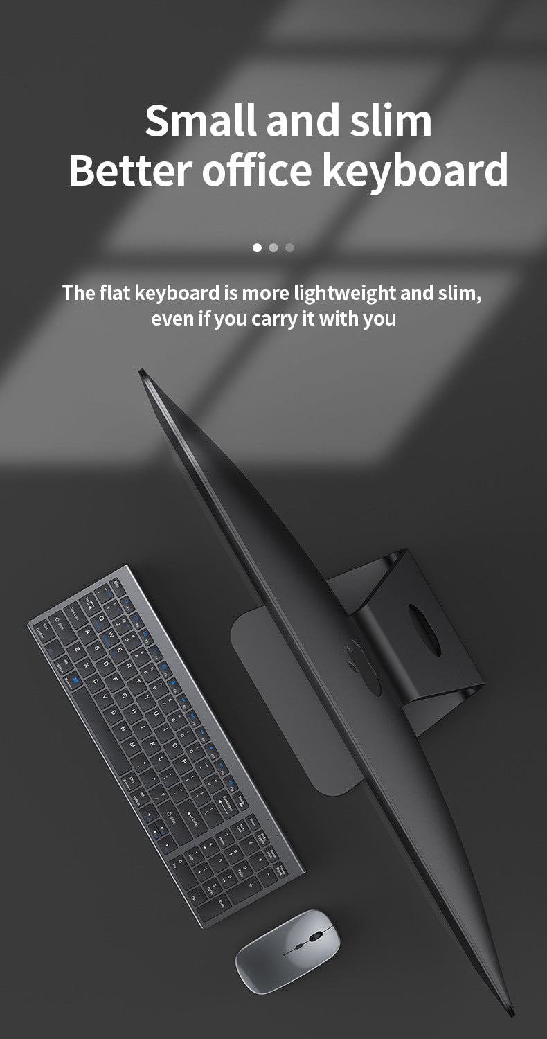 Wireless Keyboard Bluetooth 5.0&3.0&2.4G FN+1/2/3 Dual-Mode 350mAh Ultra Thin Keyboards for Laptop PC TV iPad Macbook Android