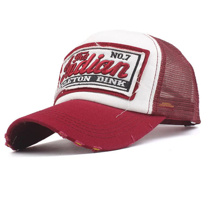 Boné Dad Cap em malha com letras bordadas, estilo streetwear, snapback, hip hop, outdoor e Y2K, chapéu trucker Gorras F2719 para mulher e homem