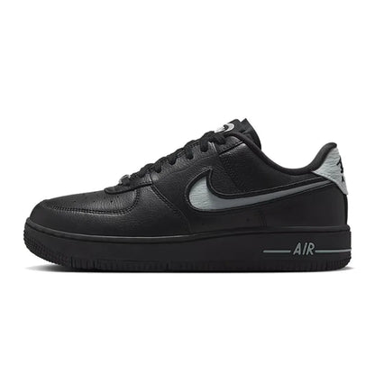 Nike Air Force 1 Rubber Leather Comfortable Stylish Versatile Elegant Low-Top Sneakers Women's Black FJ7409-002