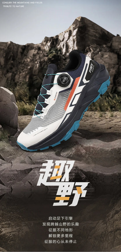 Zapatillas de running para hombre de primavera y verano, calzado de senderismo para exteriores, zapatillas de trail resistentes al desgaste con cierre BOA, transpirables, de estilo deportivo y casual