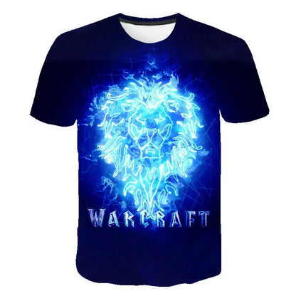2024 New Game T-shirt World Of Warcraft 3D Printed Men Women Fashion Casual Streetwear T Shirt Harajuku Oversized Tees Tops