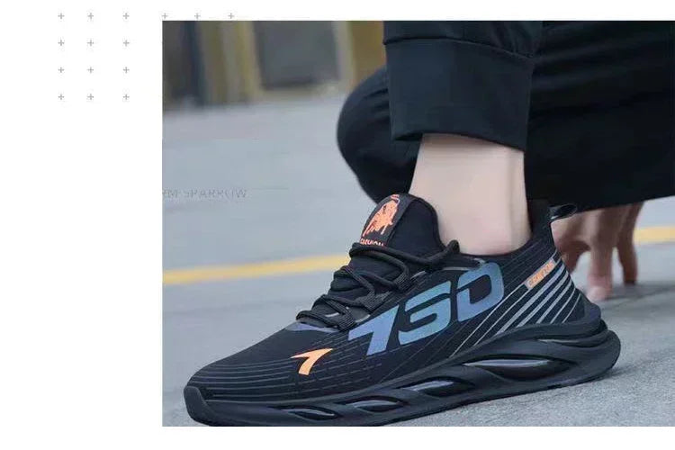 Pantofi pentru bărbați, noi de vară, respirabili, cu suprafață din plasă, brand în tendințe, sport și timp liber, ușori pentru alergare, stil viral și modă