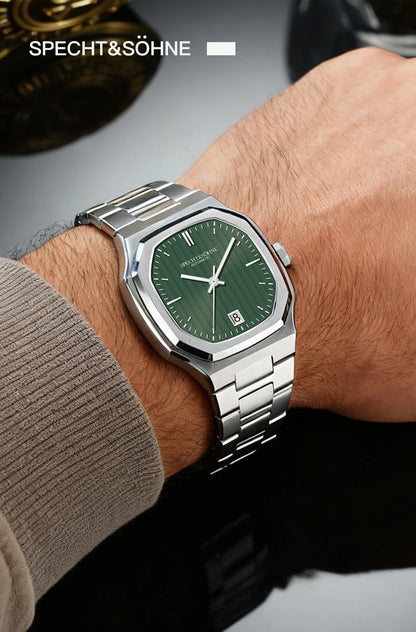 2026 New Luxury Specht & Söhne Watch 37MM Automatic Watches For Men 8215 Movt Sapphire Crystal Stainless Steel 50M Waterproof