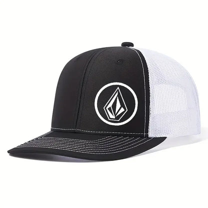 Simple symbol slightly curved printed baseball cap men's and women's outdoor sports events duck cap American truck driver hat