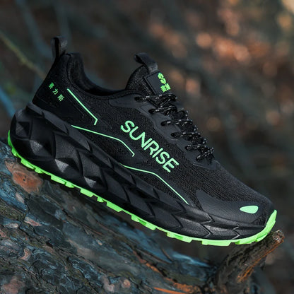 Unisex Running Shoes, Mesh Breathable Anti-Slip Lightweight Casual Sports Sneakers, Grip Comfortable Outdoor Trainer Footwear