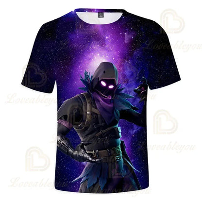 Camiseta 3D Red Jade Fortnite Anime Battle Royale para hombre, mujer y niños - Camiseta Pelly, regalo de cumpleaños para niñas y niños