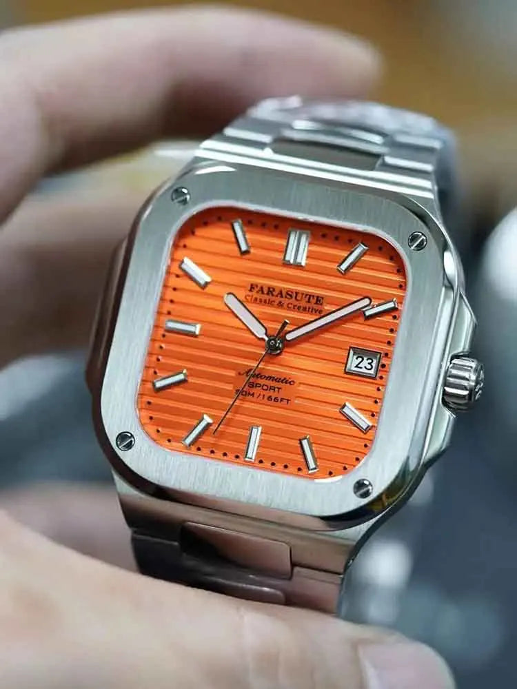 FARASUTE Automatic Mechanical Luxury Men's Watch Miyota9019 Movement Ultrathin 8.9mm Luminous 5ATM Waterproof Wristwatches Male