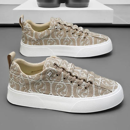 Παπούτσια σχεδιαστή μαύρα sneakers για άνδρες, παπούτσια για τρέξιμο και περπάτημα, ελαφριά καλοκαιρινά παπούτσια από καμβά 2024, ανδρικά πολυτελή sneakers