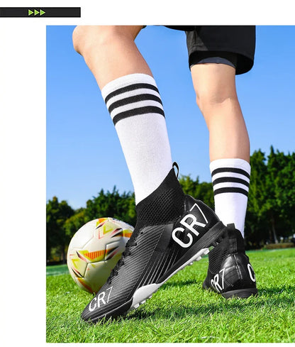 Nouvelles chaussures de football pour hommes, chaussures de soccer de haute qualité, crampons, chaussures de futsal professionnelles pour femmes, vente chaude, baskets unisexes ultra-légères TF/FG