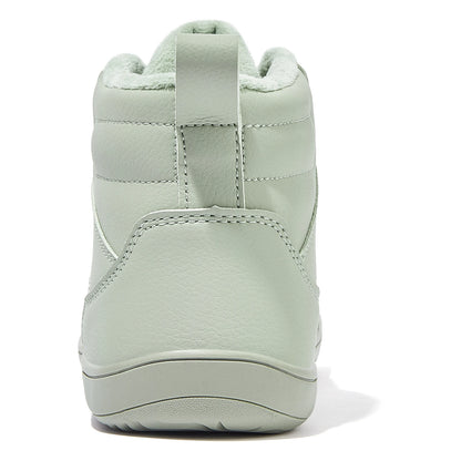 HOBIBEAR Unisex-Barfußschuhe für den Winter, Damen und Herren, breite Zehenkappe, mit Kunstfell gefüttert, Knöchel-Sneaker, Schnürschuhe aus Kunstleder