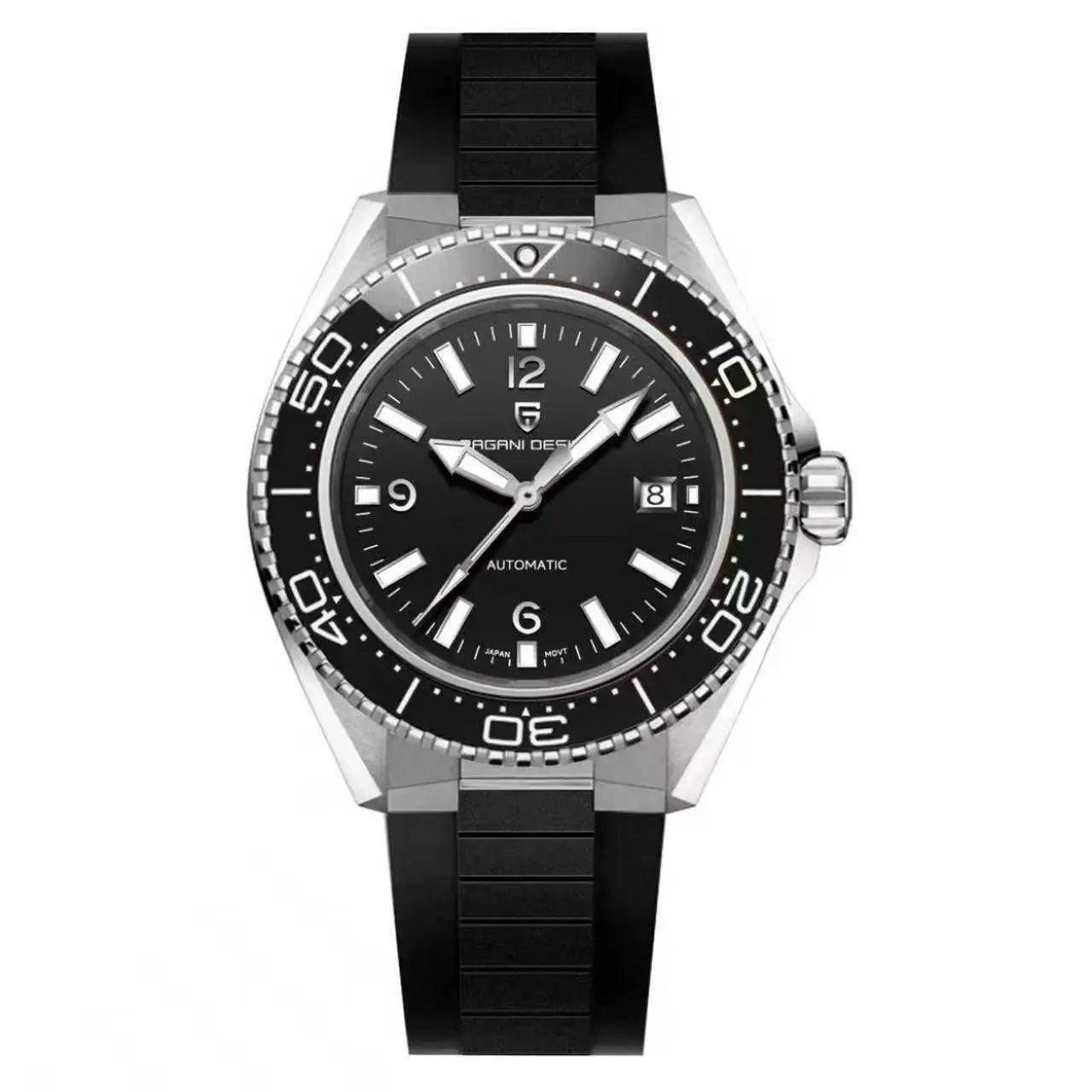 Pagani Design New Top Men's Mechanical Watch Luxury Sapphire Stainless Steel 100m Waterproof Ceramic Bezel Automatic Watch