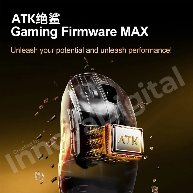 Mouse da gaming wireless ATK Dragonfly A9 Ultimate A9 Air PAW3950 ultraleggero ergonomico per e-sport FPS Gamer CSGO A9 Ultra