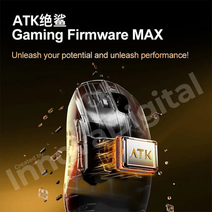 ATK Dragonfly A9 Ultimate kabellose Gaming-Maus A9 Air PAW3950 ultraleichte ergonomische E-Sports-Gamer-FPS-Maus CSGO A9 Ultra