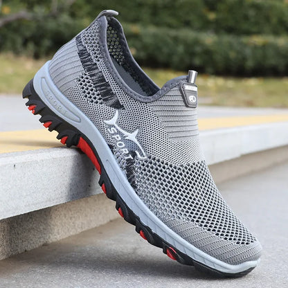 Zomerse herensneakers sportieve mesh herenschoenen ademende sportschoenen canvas lichtgewicht sneakers goedkope schoenen uitverkoop