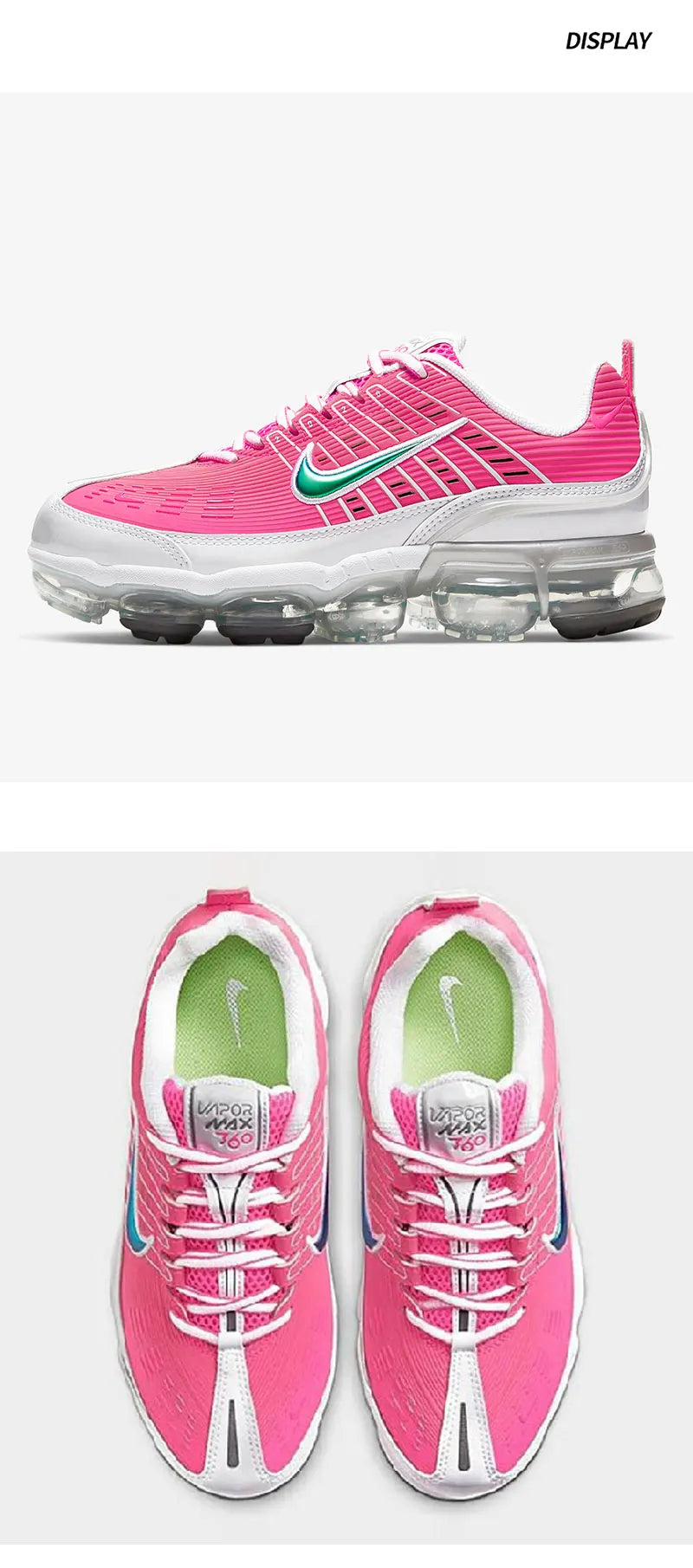 Nike Authentic AIR VAPORMAX 360 Herren- und Damenschuhe mit durchgehender Sohle, Luftpolsterung und Dämpfung CK9670-600