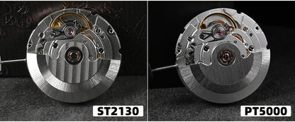 San Martin Watch New Upgraded Sub Men's PT5000 ST2130 Automatic Diving Watches with Ceramic Bezel 200m Waterproof Sapphire SN0017G