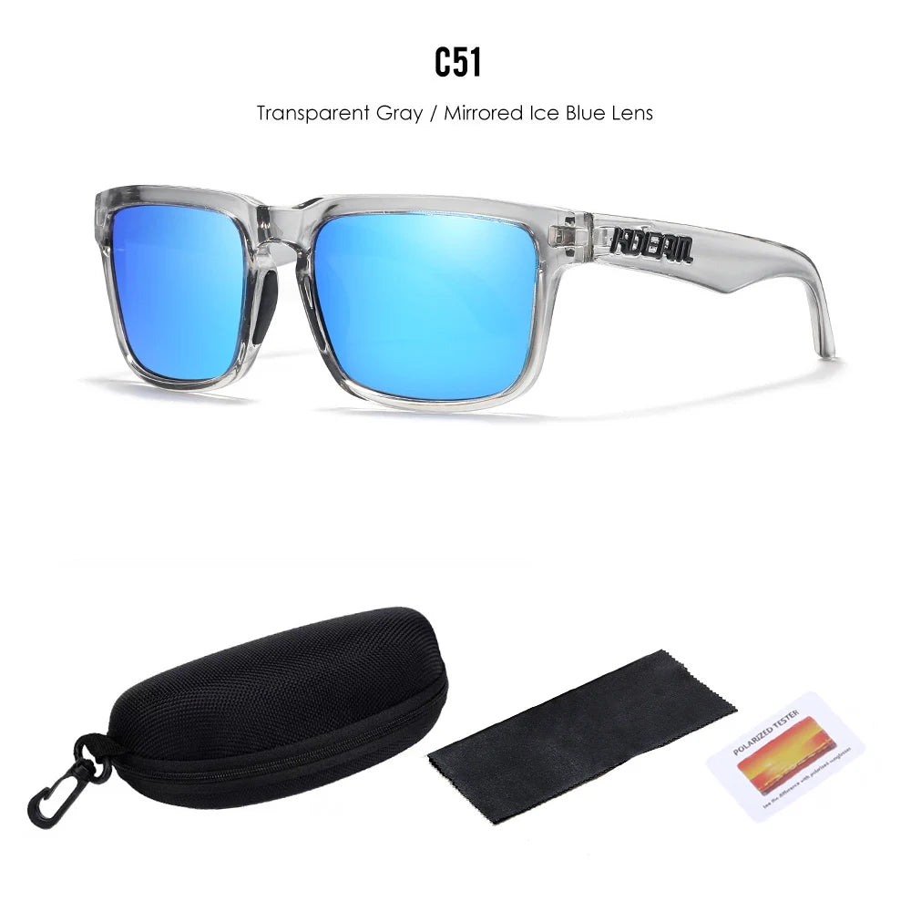 2025 Kdeam Polarized Sunglasses for Men Women Fashion Unisex Brand Trendy Outdoor Eyewear For Couple Mirror red lens