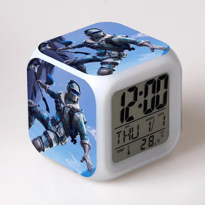 Fortnite Alarm Clock Cute Fashion Cartoon Personalized Creative Kawaii Minimalist LED Alarm Clock Gift for Friends' Birthday
