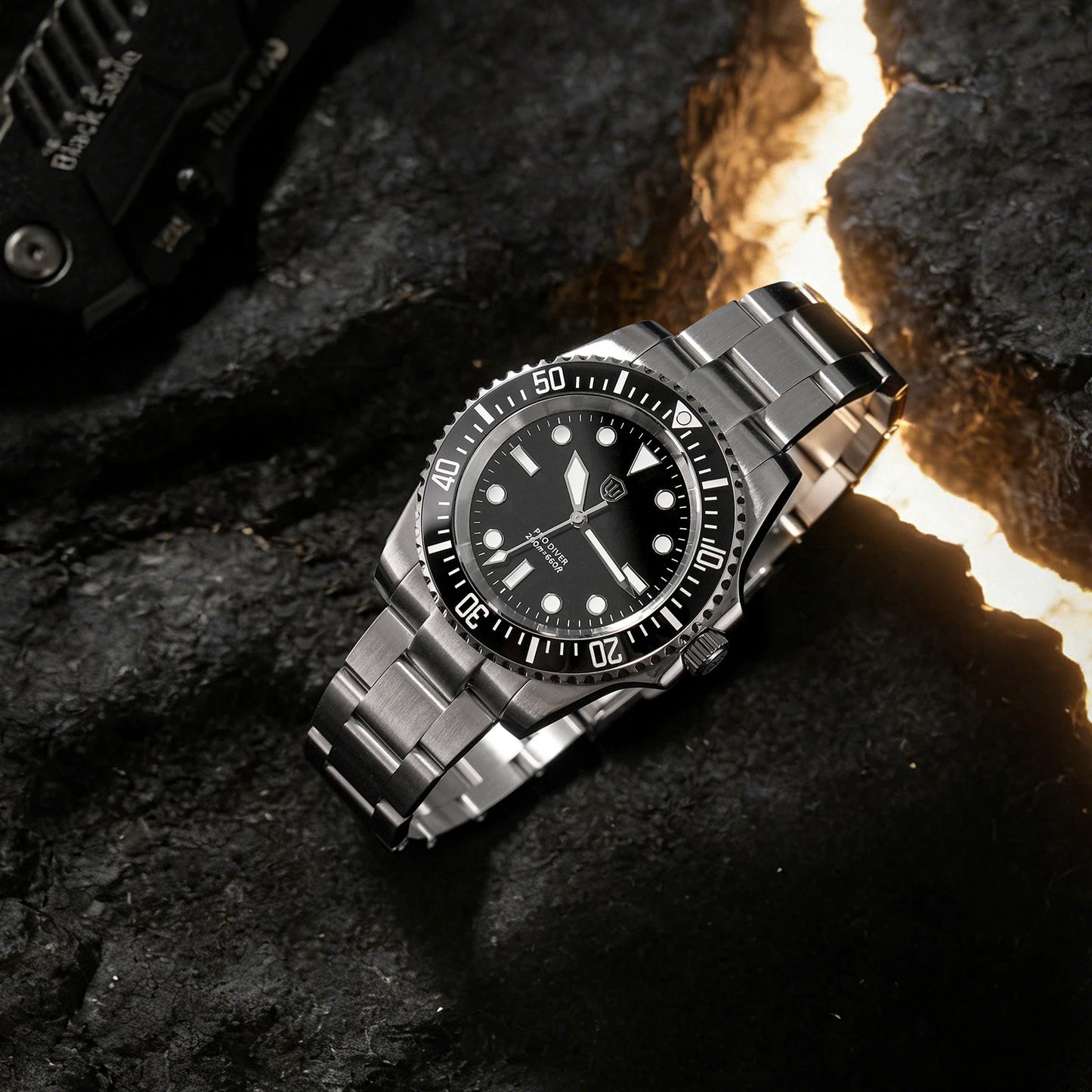 Watchdives WD1680Q V2 Men Watch VH31 Sweep Second Quartz Movement AR Sapphire Luminous BGW9 20Bar Waterproof Steel Wristwatches