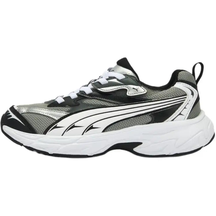Chaussures de sport décontractées pour enfants Puma Morphic Fabric Ac+ Jr, confortables, tendance, basses, couleur gris fumé, blanc, noir, 406208-02