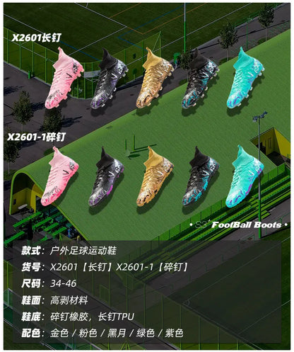 New Men's Professional Soccer Shoes Non-slip Football Boots Unisex Breathable Futsal Sports New Cleats Drop Shipping Ultralight
