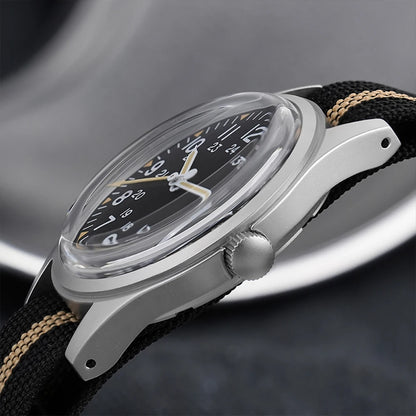 Militado ML07 Quartz Watches VH31/Miyota 2035 Movement Domed Sapphire Crystal Military Watch 100m Waterproof Luminous Mens Watch