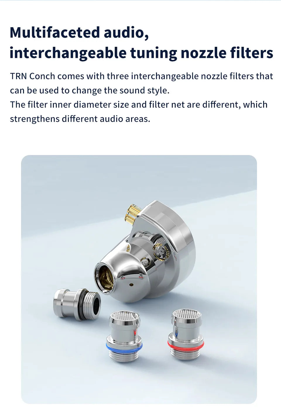 TRN Conch Lucky Bag In-Ear-Monitore – kabelgebundene DLC Diamond Dynamic HiFi-Ohrhörer mit Tuning-Düsenfiltern für Xiaomi