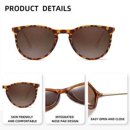 Ochelari de soare clasici de vară în formă de ochi de pisică, polarizați, la modă, stil elegant, accesoriu pentru plajă și călătorii, UV400