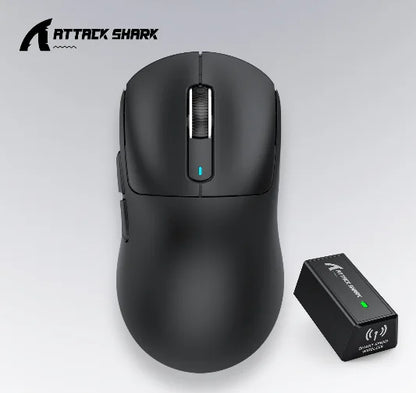 ATTACK SHARK X3 miš s tri načina rada 1K Hz, X3Pro Bluetooth bežični miš 4K Hz, lagan, PAW3395, brzina praćenja 650IPS
