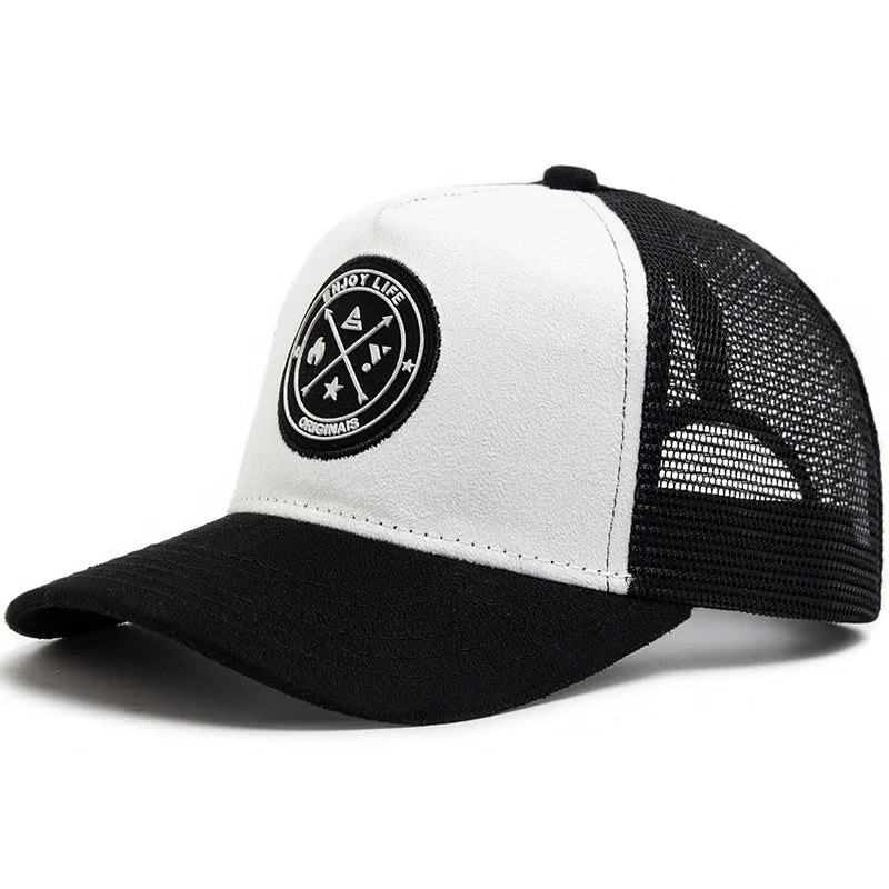 Hot selling high quality Mesh Baseball Cap unisex Fashion Casual Breathable Letter Icon Hip Hop Trucker Cap Outdoor Sport DadHat
