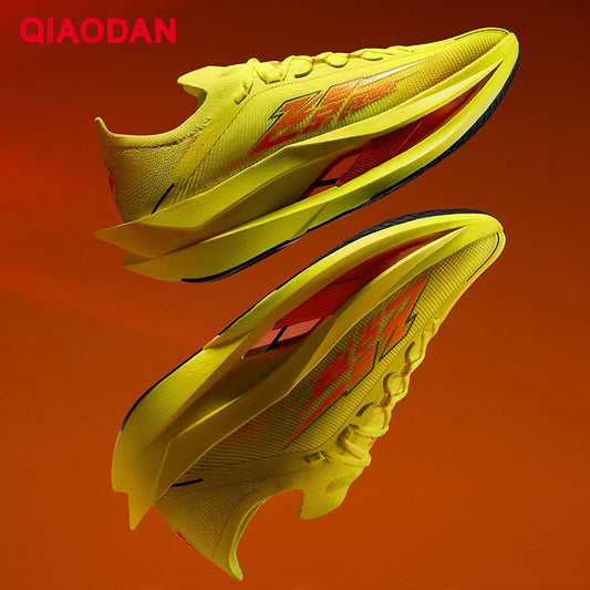 QIAODAN Feiying Plaid 3 Carbon Plate Men Running Shoes 2026 Marathon Racing Sneakers Rebound Cushion Athletic Shoes QDB023262290