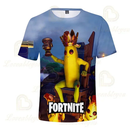 Camiseta 3D Red Jade Fortnite Anime Battle Royale para hombre, mujer y niños - Camiseta Pelly, regalo de cumpleaños para niñas y niños
