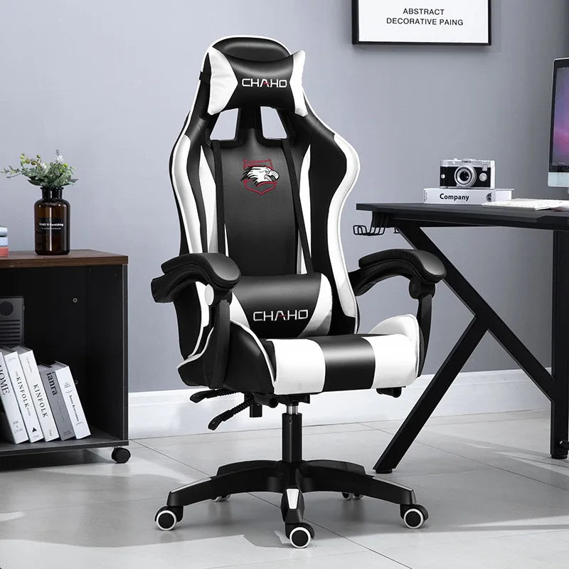 UVR Professional Gaming Computer Chair Home Office Chair Ergonomic Design Armchair with Footrest Competitive Chair Furniture