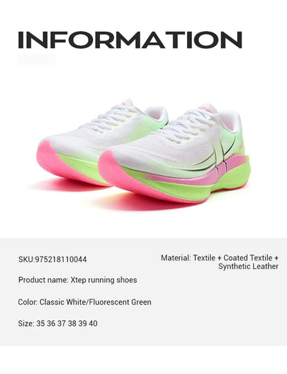 Xtep 360X 2.0 Professional Marathon Running Shoes Men's Racing Carbon Plate Shock Absorbent Sports Training Shoes 975219110035