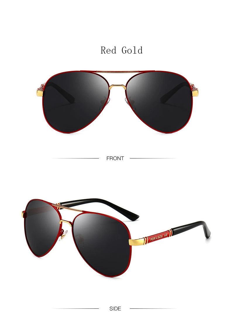 Ochelari de soare clasici Big Pilot pentru bărbați și femei, de lux, din metal, negri, de aviație, ochelari de soare pentru bărbați, la modă, pentru condus și vacanță, UV400, ochelari de protecție