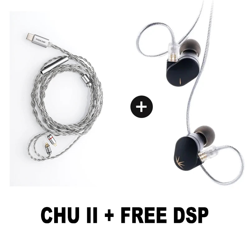 MOONDROP CHU II CHUII DSP Dynamic Driver In-Ear Earphone IEMs HiFi Music Earbuds with 0.78mm Interchangeable Cable Wired Headset