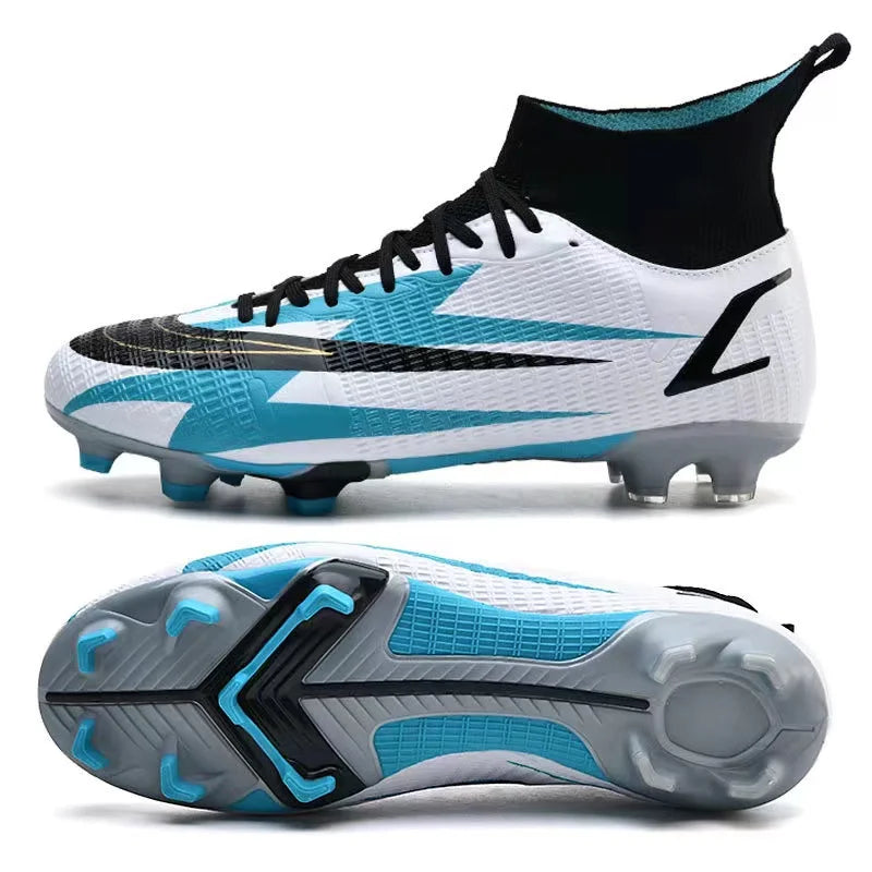 2025 New Long Nail Large Size Football Shoes Teenager Ankle Anti slip Training Latest Sneakers FG/TF Soccer Shoes
