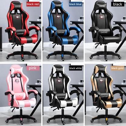 Joylive WCG Ergonomic Gaming Chair Leather Computer Chair Reclining Racing Office Chair with Adjustable Armrests for Gaming Room