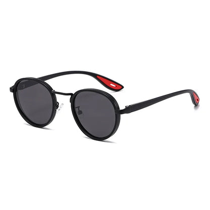Ochelari de soare cu lentile ovale metalice, protecție UV, ramă mică în stil retro, ochelari de soare clasici de marcă, creație de designer, pentru femei și bărbați
